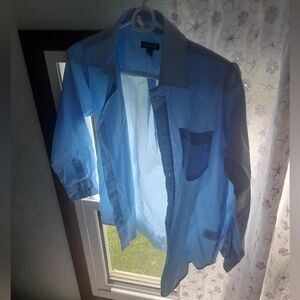George Boys Light Blue Button-Down Dress Shirt | Size 10-12 | Classic Look